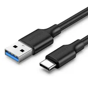 Kable USB - Ugreen US184 USB 3.0 do USB-C, 2m czarny - miniaturka - grafika 1