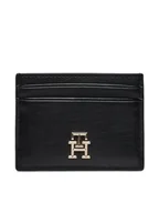 Etui na dokumenty i karty - Tommy Hilfiger Etui na karty kredytowe Th Central Cc And Coin Czarny - miniaturka - grafika 1