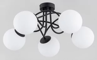 Banko lampa sufitowa 5-punktowa czarna 63201 - Lampy sufitowe - miniaturka - grafika 1