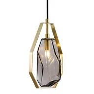 Lampy sufitowe - Wisząca lampa Meteo CGMETEOGRAY COPEL LED 8W 3000K loftowa złoty - miniaturka - grafika 1