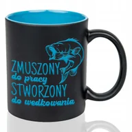 Kubki - Kubek Grawer NIEBIESKI PREZENT DLA WĘDKARZA Stworzony do wędkowania Wzory - miniaturka - grafika 1