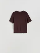 Swetry damskie - Reserved - Gładki sweter - brązowy - miniaturka - grafika 1