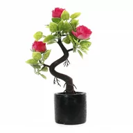 Sztuczne kwiaty - Sztuczne Drzewko Bonsai Mini Krzaczek Różne Kolory - miniaturka - grafika 1