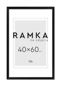 Ramki na zdjęcia - Ramka na zdjęcia 40x60 cm Czarna - miniaturka - grafika 1