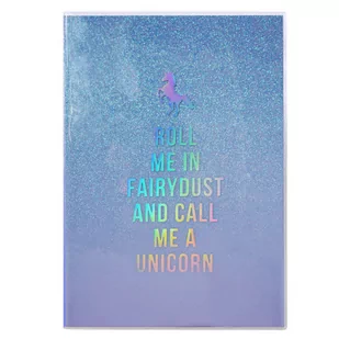 Ateneum Notes A5/80K brokatowy Call me a unicorn - Notesy i bloczki - miniaturka - grafika 1