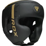 Ochraniacze do sportów walki - RDX Kask bokserski F6 czarno-złoty - miniaturka - grafika 1