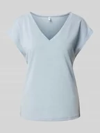 Koszulki i topy damskie - T-shirt o kroju comfort fit z mieszanki modalu model ‘FREE’ - miniaturka - grafika 1