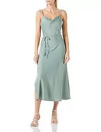 Sukienki - YAS Damska sukienka Yasthea Strap Long Dress S. Noos, Green Milieu, XL - miniaturka - grafika 1