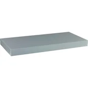 Półki do salonu - SREBRNA SZARA PÓŁKA NAŚCIENNA WISZĄCA VOLATO 60 CM - miniaturka - grafika 1