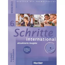 zbiorowa Praca Schritte International 6 KB+AB+CD HUEBER - Książki do nauki języka niemieckiego zbiorowa Praca Schritte International 6 KB+AB+CD HUEBER - Książki do nauki języka niemieckiego - miniaturka - grafika 1