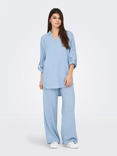 ONLY Bluzka w kolorze błękitnym - Bluzki damskie - miniaturka - grafika 1