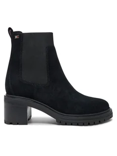 Tommy Hilfiger Sztyblety FW0FW08429 Czarny - Botki damskie - miniaturka - grafika 1