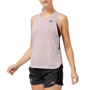 Koszulki i topy damskie - Koszulka New Balance WT31250SIR - różowa - grafika 1