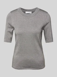 Sweter z dzianiny z rękawem o dł. 1/2 model ‘LURA’ - Swetry damskie - miniaturka - grafika 1