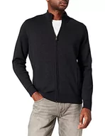 Kurtki męskie - bugatti Męska kurtka z dzianiny, ciemnoszary, XL - miniaturka - grafika 1