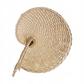 Sztuczne kwiaty - LIŚĆ SUSZONY PLECIONY PALMOWY Z PALMY WACHLARZ DEKORACYJNY ŚCIENNY BOHO - miniaturka - grafika 1