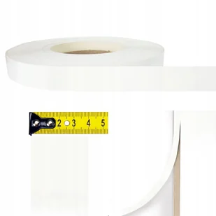 Samoprzylepne Połyskowe Białe Obrzeże Meblowe Na Regał Meble 40mm x 10m - Meble modułowe i akcesoria - miniaturka - grafika 1