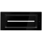 Okapy kuchenne - Afrelli Prima Glass 60 Czarny - miniaturka - grafika 1