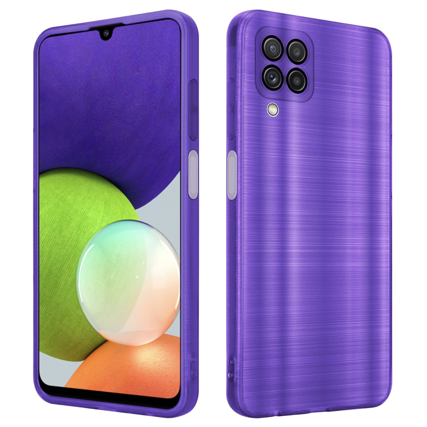 Etui Cadorabo do Samsung Galaxy A22 4G w kolorze fioletowym Etui na telefon komórkowy Etui silikonowe TPU