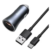 Ładowarki samochodowe - Baseus Golden Contactor Pro ładowarka samochodowa 1xUSB 1xUSB-C 40W TZCCJD-0G baseus_20210428141040 - miniaturka - grafika 1