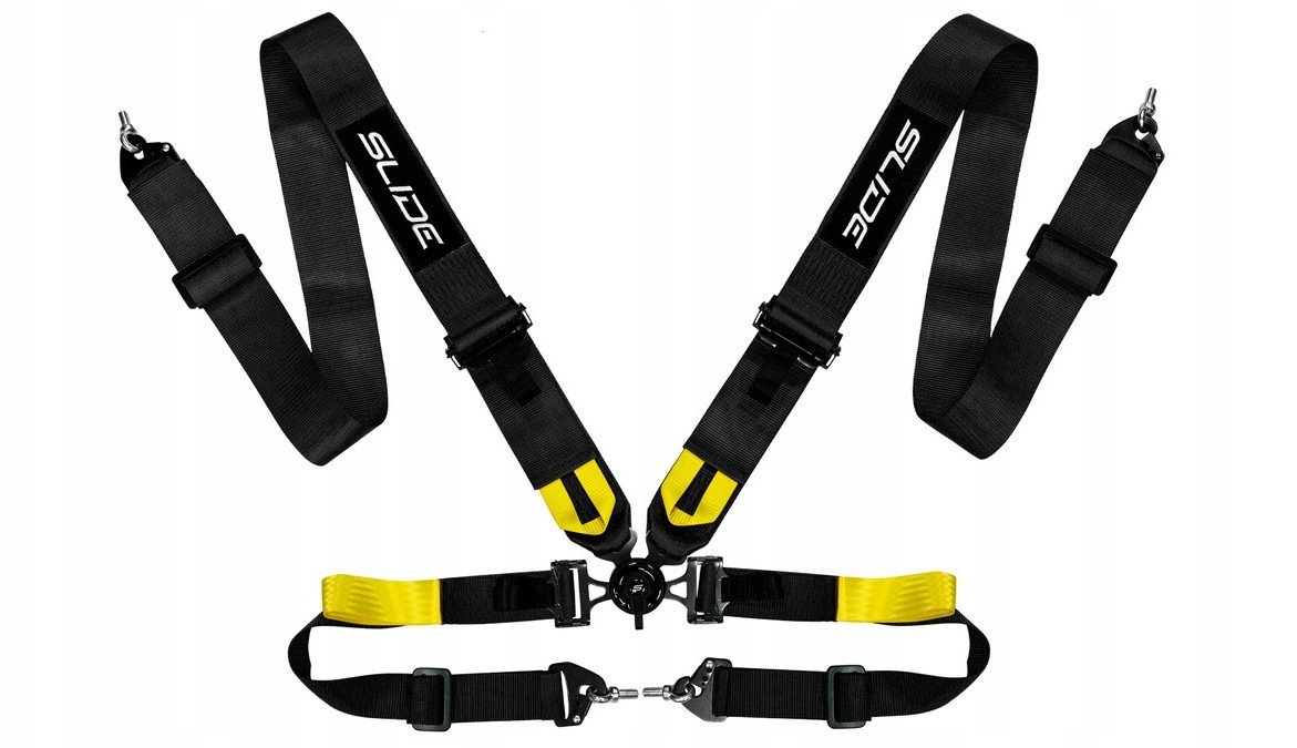 Pasy sportowe Slide V2 Quick Czarne 4P 3