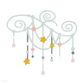 Scrapbooking - Wykrojnik dpCraft łapacz snów chmurka - miniaturka - grafika 1