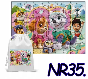 PUZZLE 70 EL. UKŁADANKA PREZENT PSI PATROL PIESKI + WORECZEK Z NADRUKIEM - Puzzle - miniaturka - grafika 1