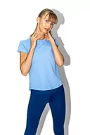 Koszulki i topy damskie - DITCHIL Elegancki t-shirt damski, błękitny, średni - miniaturka - grafika 1