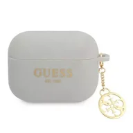 Akcesoria do słuchawek - Guess GUAPLSC4EG AirPods Pro cover szary/grey Silicone Charm 4G Collection - miniaturka - grafika 1