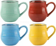 Filiżanki - KAMIONKOWE KUBECZKI do KAWY ESPRESSO La Cafetiere - Core Brights KOMPLET 4 szt. - miniaturka - grafika 1