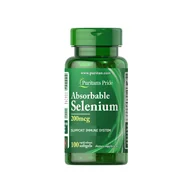 Witaminy i minerały dla sportowców - Puritan's Pride Absorbable Selenium 200mcg - 100 softgels - miniaturka - grafika 1