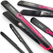 Prostownice i karbownice do włosów - Karbownica Do Włosów Ceramiczna Geemy Z Regulacją Temperatury Różowa Modna - miniaturka - grafika 1