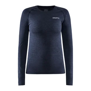Damska Bluzka termoaktywna CRAFT CORE DRY ACTIVE COMFORT LS W 1911168-396000 – Granatowy - Koszulki sportowe damskie - miniaturka - grafika 1