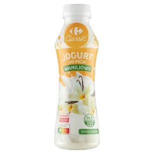 Carrefour Classic Jogurt do picia waniliowy 350 g - Kefiry, jogurty, maślanki - miniaturka - grafika 1