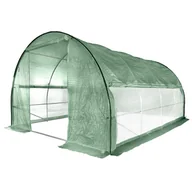 Szklarnie ogrodowe - Tunel Foliowy Szklarnia 3x6m PREMIUM 18m2 z Siatką na insekty Zielony - miniaturka - grafika 1