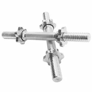 Gorilla Sports 45 cm zestaw 2 gryfów do hantli 30 mm (100791-00004-0057) - Pozostały sprzęt siłowy - miniaturka - grafika 1