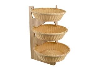 Witek Home Witek Home Stojak bufetowy drewniany 115946 - Pozostałe akcesoria kuchenne - miniaturka - grafika 1