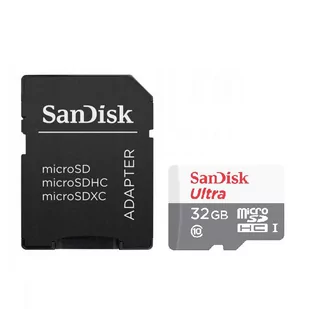 SanDisk Ultra microSDHC 32 GB Class 10 UHS-I 100 MB/s z adapterem - Karty pamięci - miniaturka - grafika 1