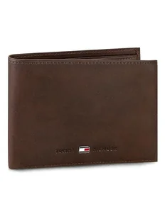 Tommy Hilfiger Duży Portfel Męski Johnson Cc And Coin Pocket AM0AM00659 Brązowy - Portfele - miniaturka - grafika 1