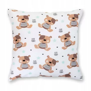ŚWIAT SYPIALNI Poszewka Bawełnian Jasiek Belluno 13 Teddy 40x40 - Poszewki na poduszki - miniaturka - grafika 1