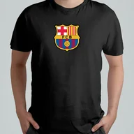 Koszulki męskie - Czarna Koszulka T-shirt Fc Barcelona Barca r. S - miniaturka - grafika 1