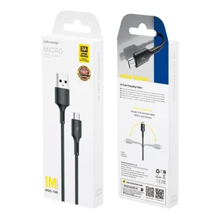 WK Design YouPin kabel przewód USB - micro USB 3A 1m czarny (WDC-136m) - Kable USB - miniaturka - grafika 5