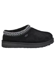 UGG Skórzane kapcie "Tasman" w kolorze czarnym - Kapcie damskie - miniaturka - grafika 1