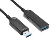 Kable USB - Microconnect MC-USB3.0AAF20AOP kabel USB 20 m USB 3.2 Gen 2 (3.1 Gen 2) USB A Czarny - miniaturka - grafika 1