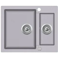 Zlewozmywaki - Teka CLIVO 60 S-TQ METALIC aluminium 40148031 - miniaturka - grafika 1