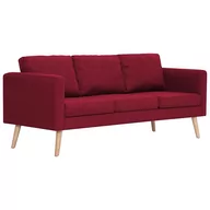 Sofy i kanapy - Trzyosobowa kanapa w kolorze czerwonego wina - Lavinia 3X 73x168x70 - miniaturka - grafika 1