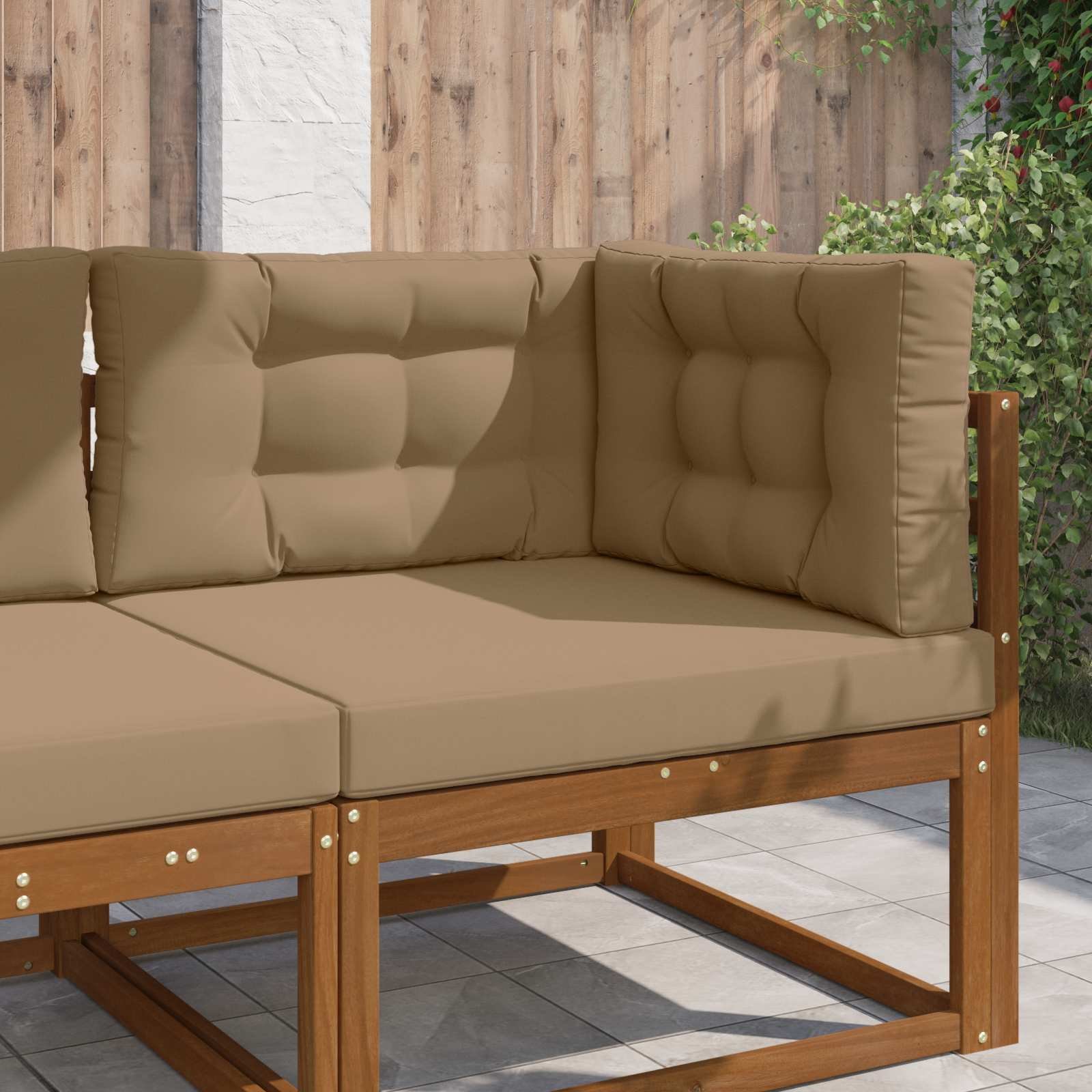 vidaXL Poduszka do sofy na zewnątrz 3 pcs Ciemnoszary Poliester 900888