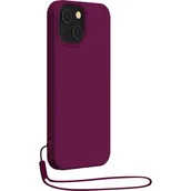 Etui i futerały do telefonów - Etui BIGBEN Silicone Case do Apple iPhone 14 Bordowy - miniaturka - grafika 1