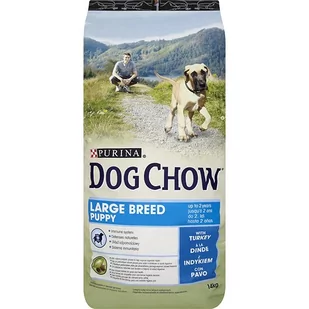 Purina Dog Chow Puppy Large Breed Turkey 28 kg - Sucha karma dla psów - miniaturka - grafika 1