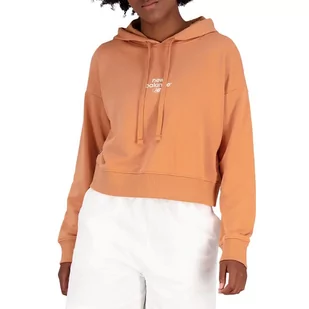 Bluza New Balance WT31509SEI - pomarańczowa - Bluzy sportowe damskie - miniaturka - grafika 1